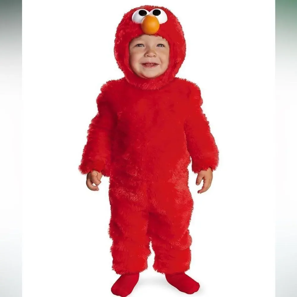 Sesame Street Elmo Red Fuzzy Kids Costume